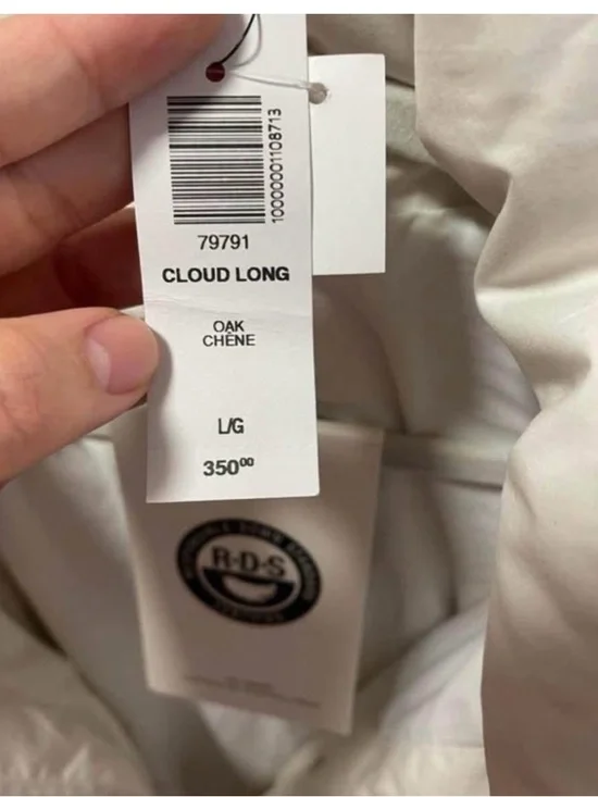 Aritzia Cream Long Puffer Coat - Picture 3 of 3